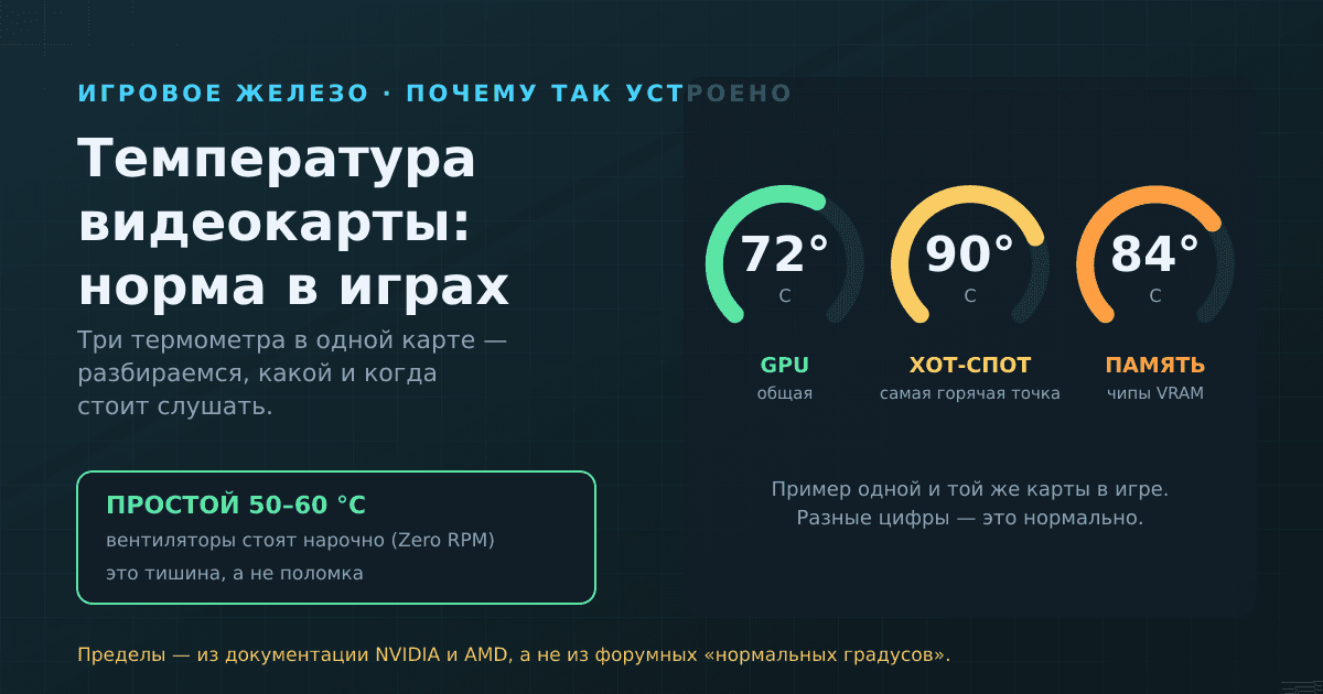 Температура видеокарты в играх: какая норма, что такое хот-спот и память