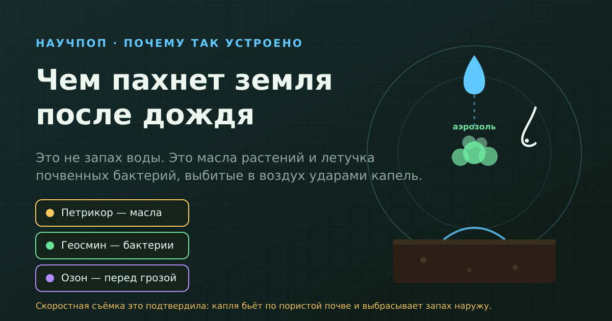 Почему так приятно пахнет земля после дождя: петрикор и геосмин