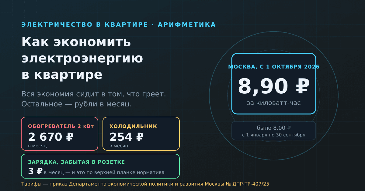Как экономить электроэнергию в квартире: считаем на реальных тарифах