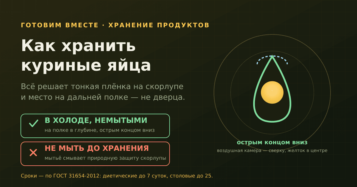 Как правильно хранить куриные яйца — и сколько они на самом деле хранятся