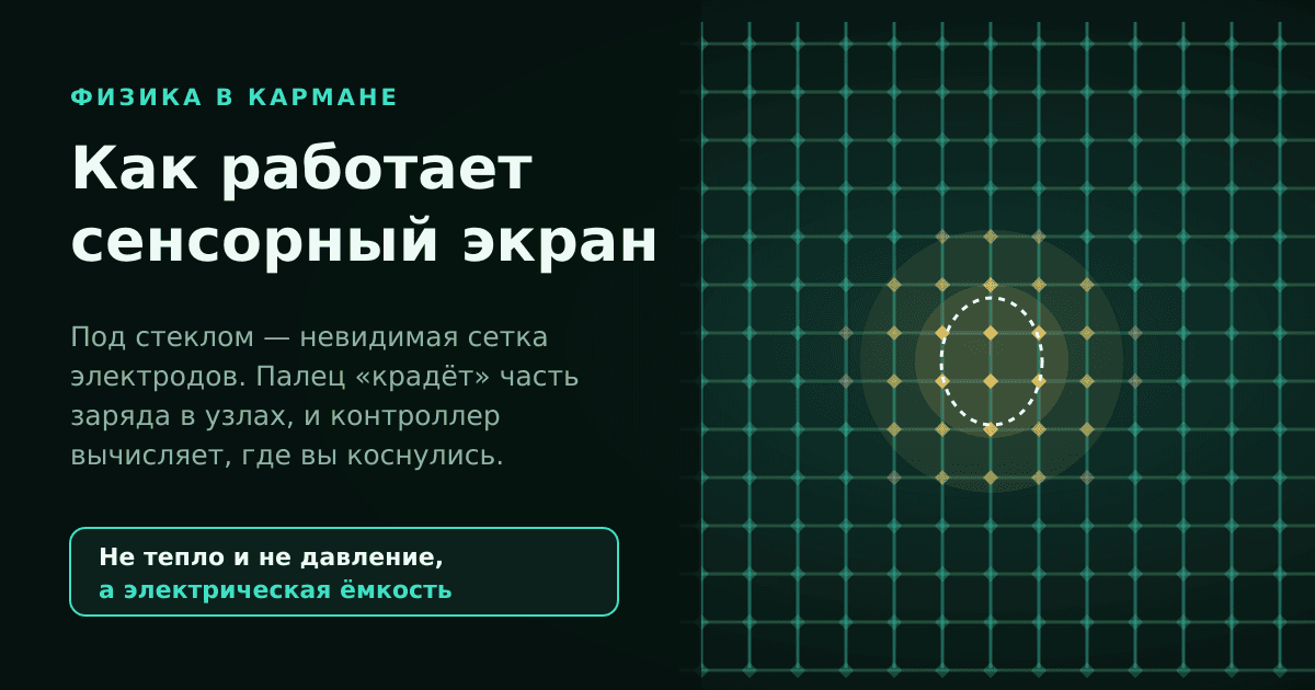 Как работает сенсорный экран смартфона — и почему он не чувствует перчатку и ноготь