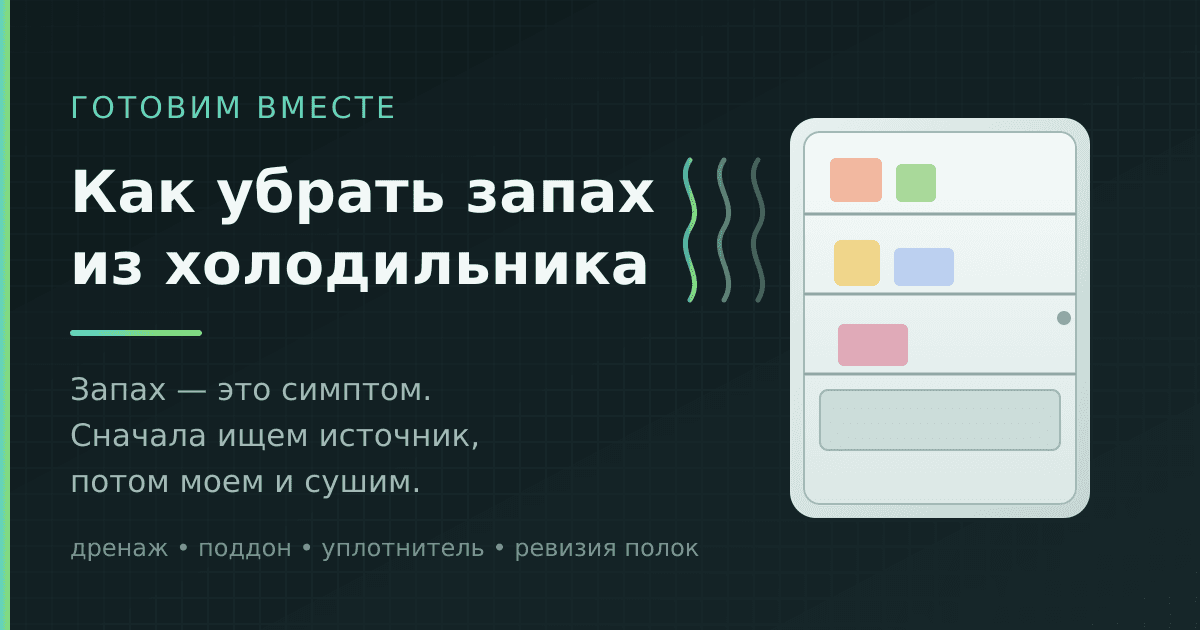 Как убрать запах из холодильника: найти источник, а не маскировать