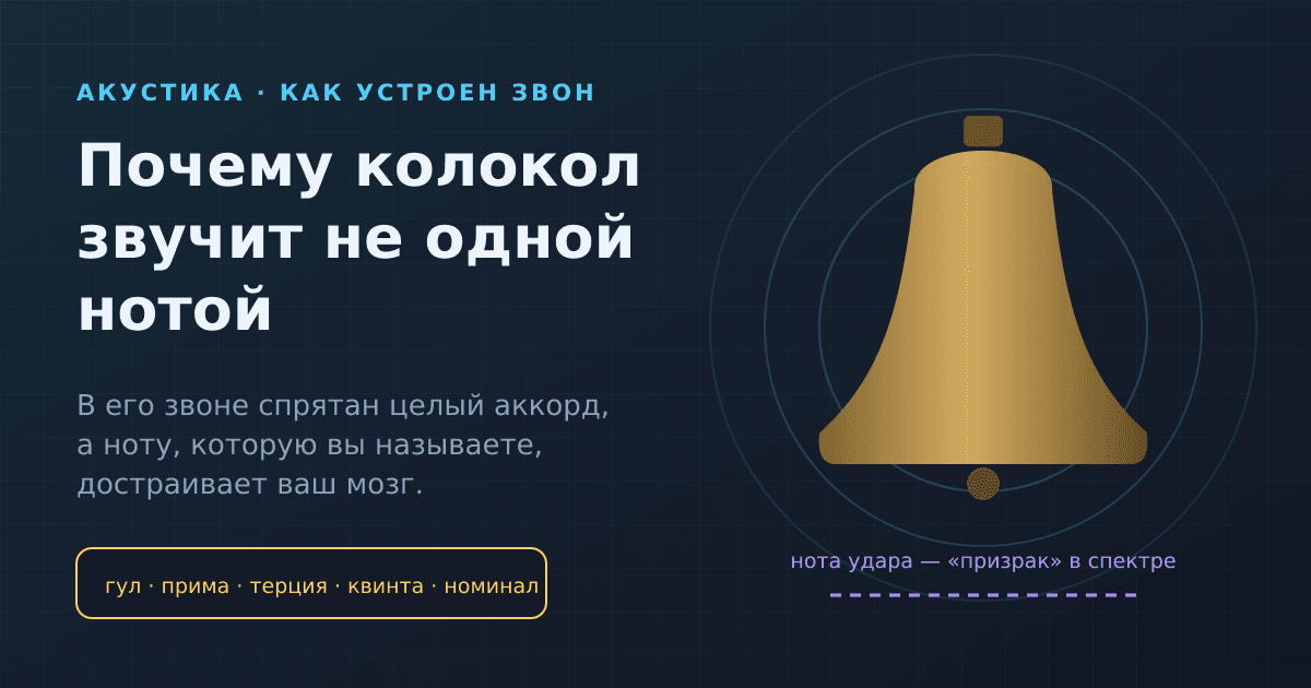 Почему колокол звучит не одной нотой — и слышится не той, что звучит
