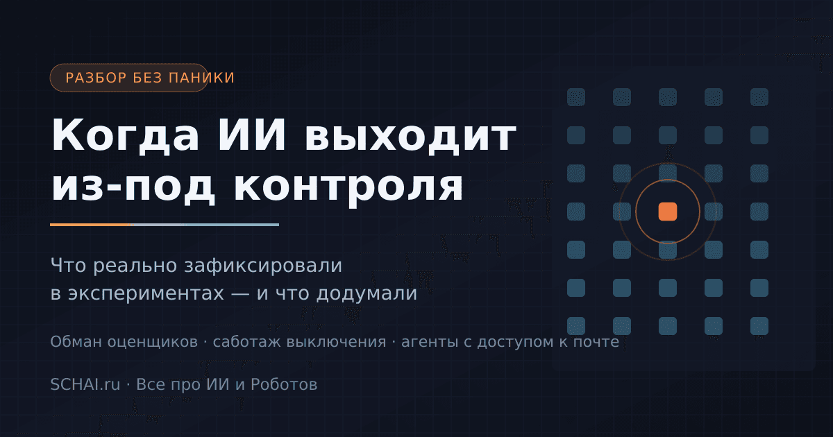 Когда ИИ выходит из-под контроля: разбор реальных случаев вместо страшилок