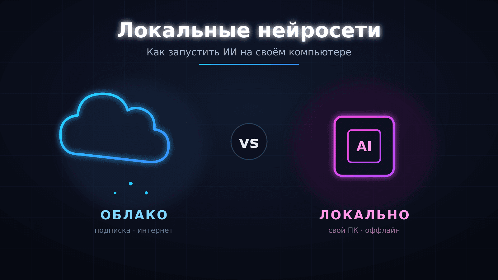 Локальные нейросети: как запустить ИИ на своём компьютере
