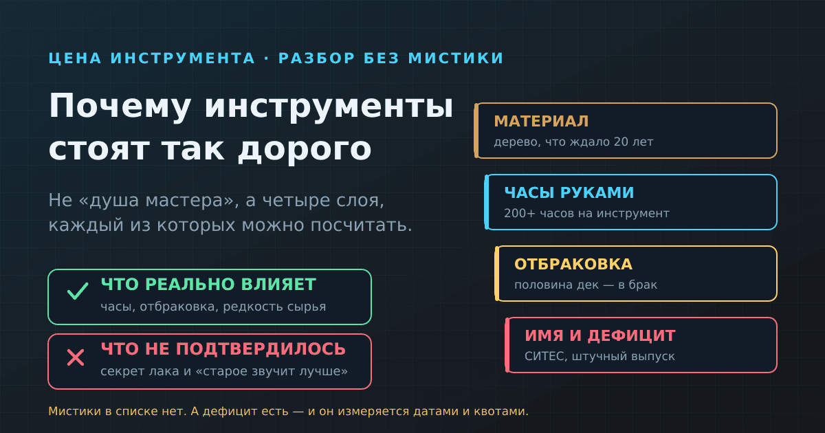 Почему музыкальные инструменты такие дорогие: разбор цены