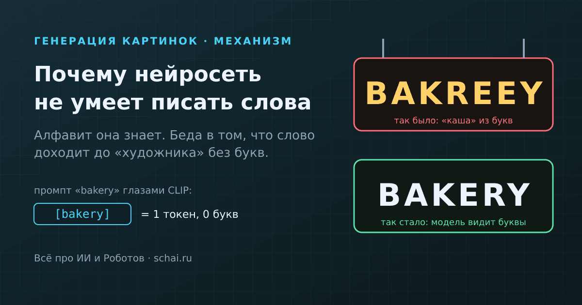 Почему нейросеть не умеет писать слова на картинках — и что изменилось