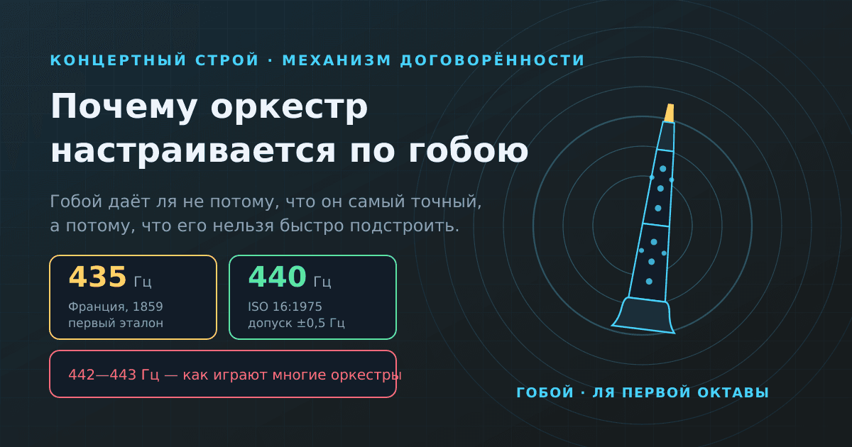 Почему оркестр настраивается по гобою и откуда взялись 440 Гц