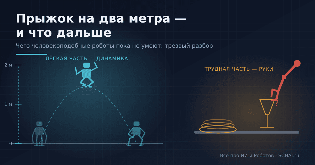 Робот прыгает на два метра — и что дальше: чего человекоподобные машины пока не умеют
