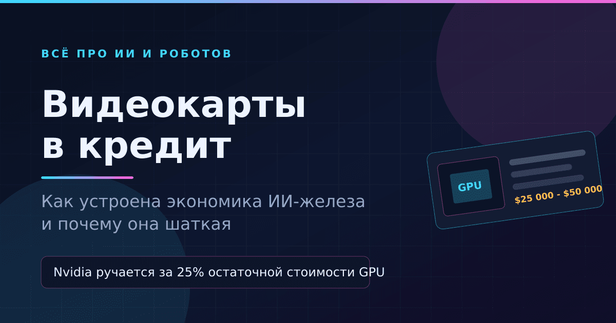 Видеокарты в кредит: как устроена экономика ИИ-железа и почему она шаткая