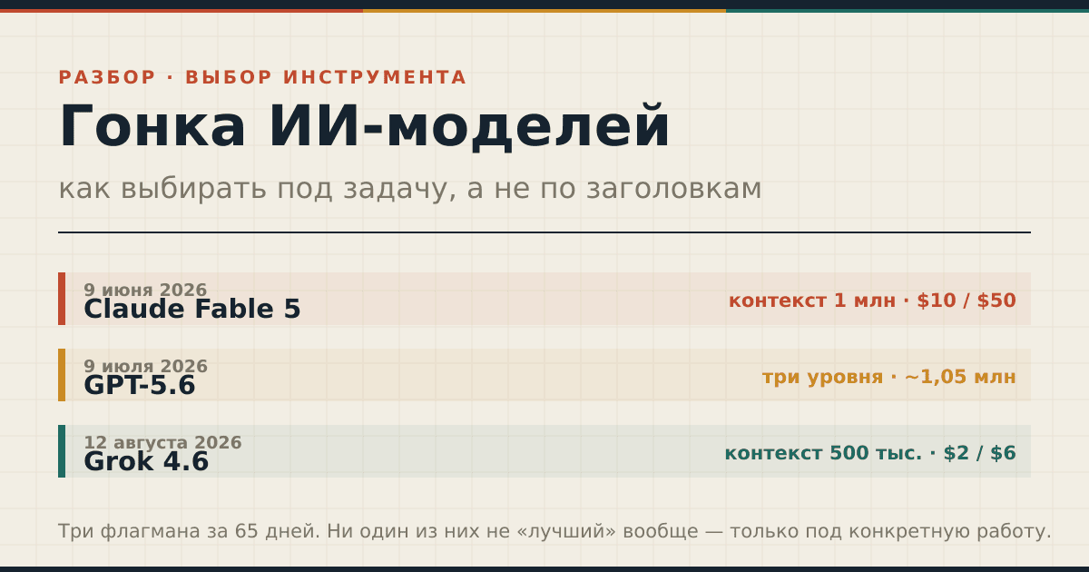 Гонка ИИ-моделей: как выбирать модель под задачу, а не по заголовкам