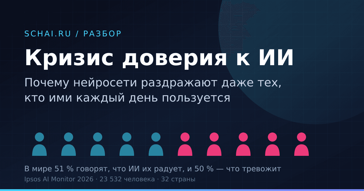 Кризис доверия к ИИ: почему нейросети раздражают даже тех, кто ими пользуется