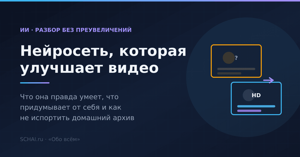 Нейросеть, которая улучшает качество видео: что она может, а что придумывает