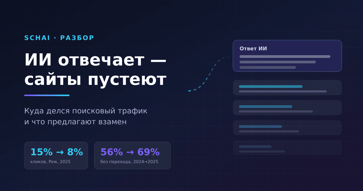 Поиск отвечает сам: куда делся трафик сайтов и что предлагают взамен