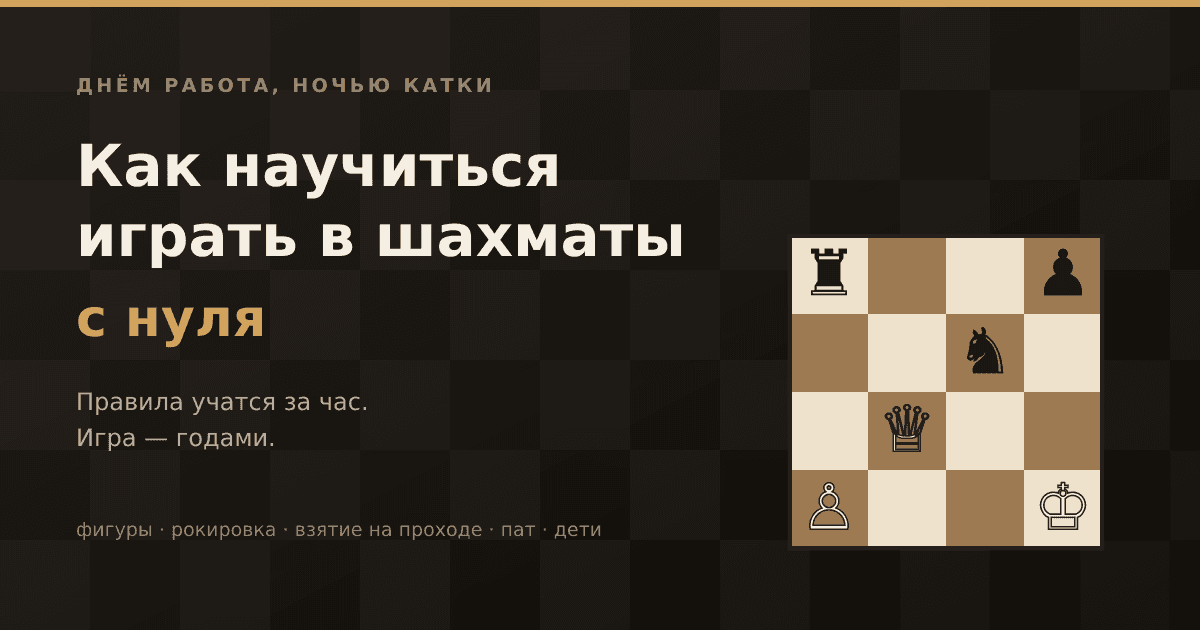 Как научиться играть в шахматы с нуля: план для взрослого и для ребёнка
