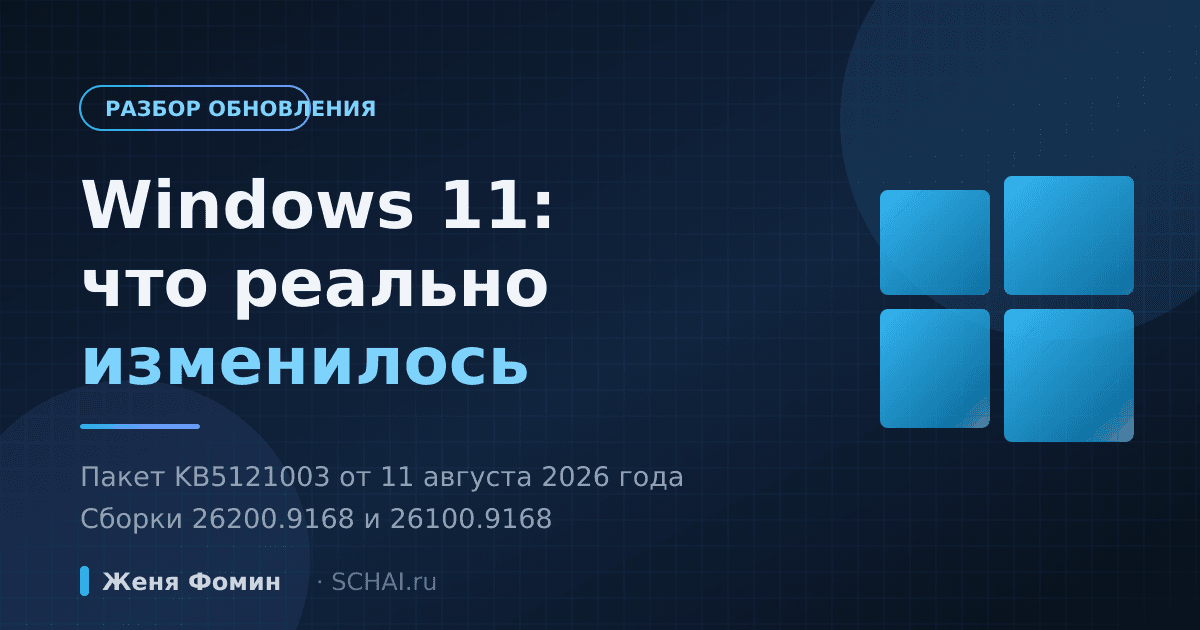 Августовское обновление Windows 11: что реально изменилось