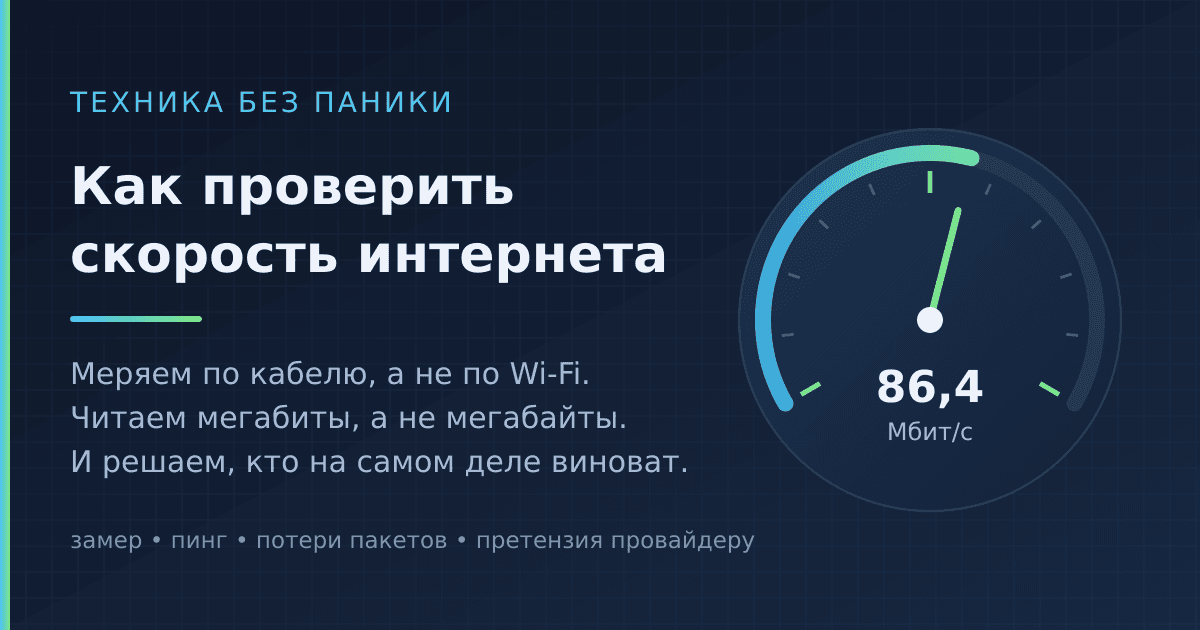 Как проверить скорость интернета и понять, кто виноват