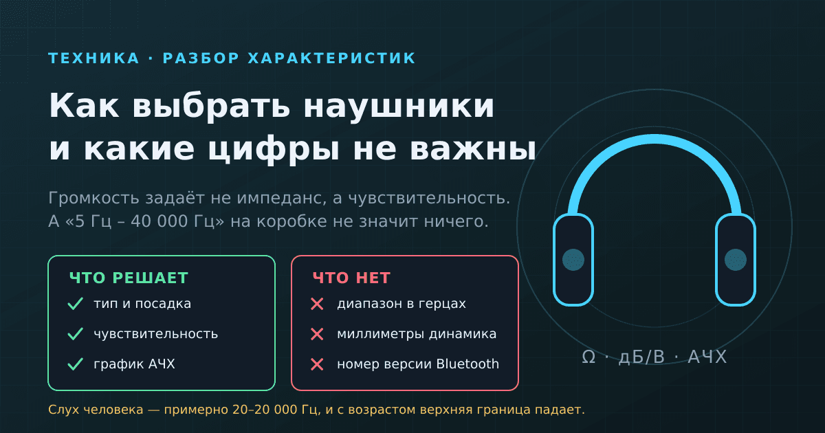 Как выбрать наушники: сопротивление, чувствительность и что можно игнорировать