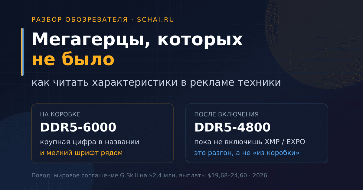 Мегагерцы, которых не было: как читать характеристики в рекламе техники