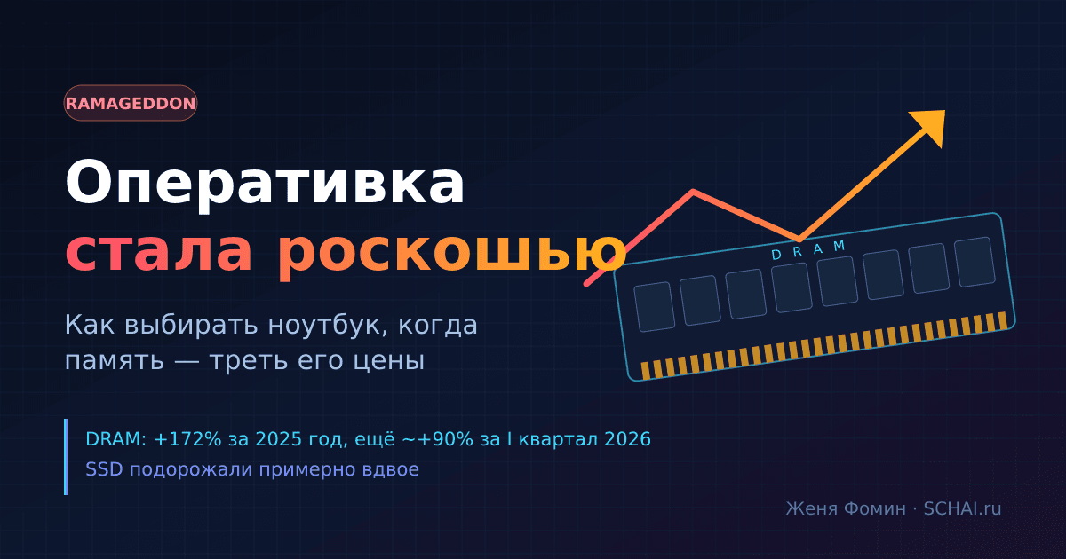 Оперативка стала роскошью: что брать, пока память дорожает