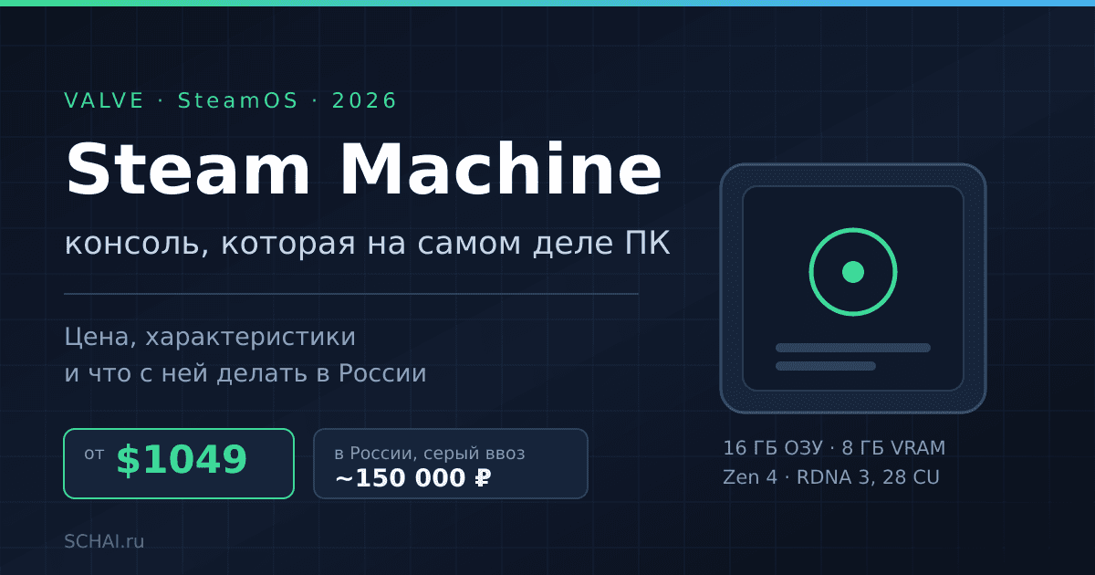 Steam Machine: цена, характеристики и стоит ли покупать её в России